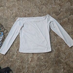Women's White Off-Shoulder Top